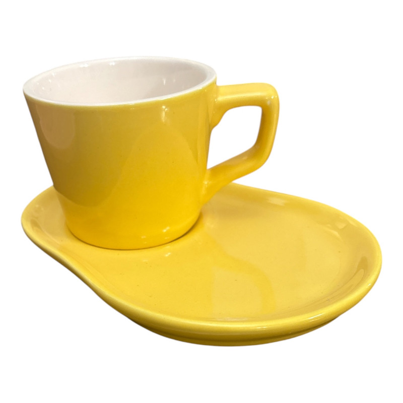فنجان مدل رنگارنگ به همراه زیرلیوانی
