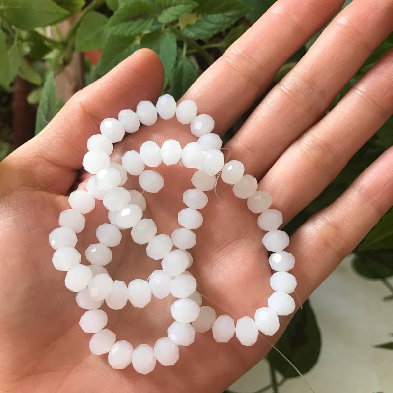 مهره دستبند مدل کریستال کد 591 بسته 65 عددی