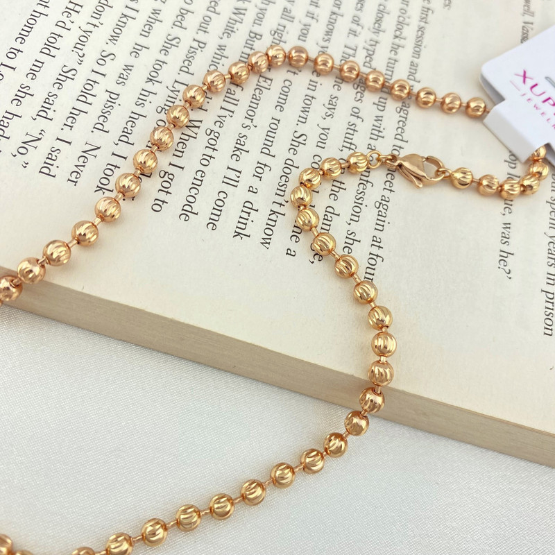 گردنبند زنانه ژوپینگ مدل توپی گوی N4288