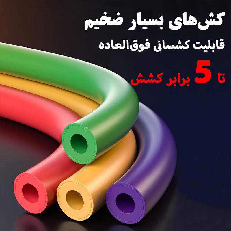 کش ورزشی مدل Pro کد 150LBs مجموعه 5 عددی