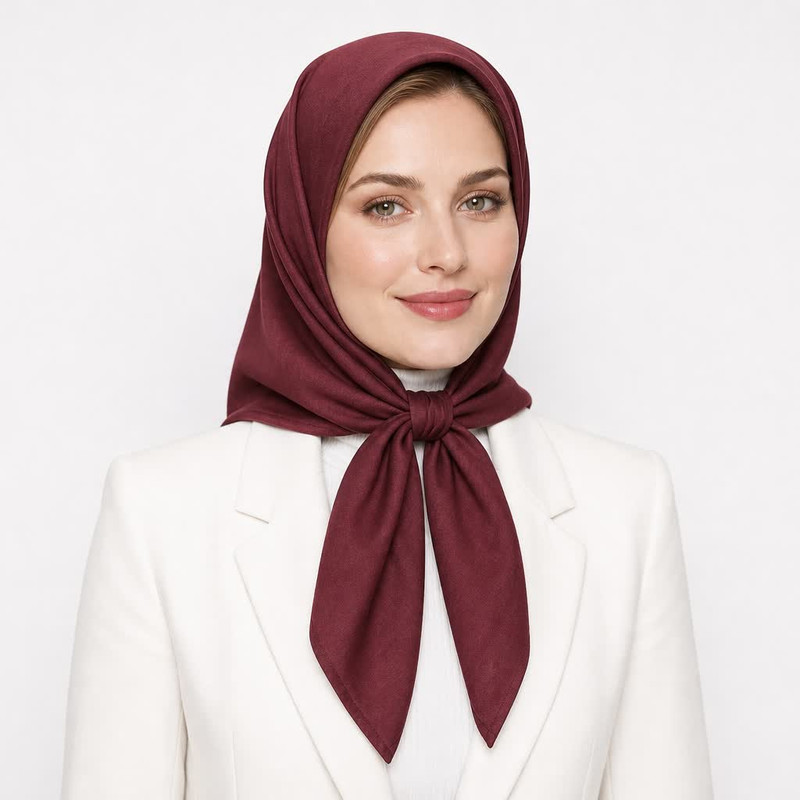مینی اسکارف زنانه مدل نخی ساده کد E200