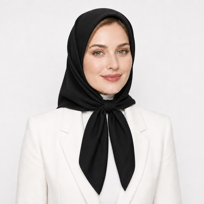 مینی اسکارف زنانه مدل نخی ساده کد E200