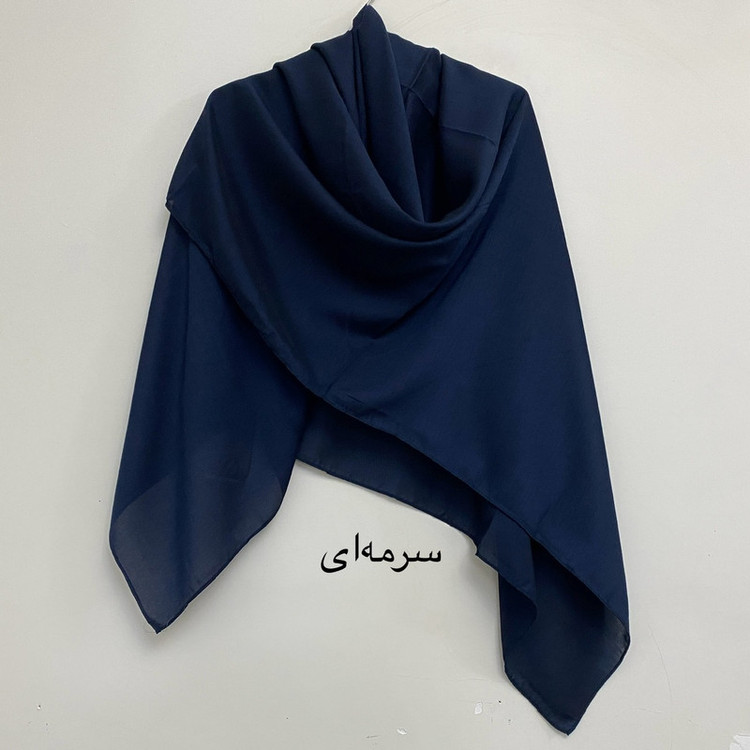 روسری زنانه مدل نخی چهارفصل قواره متوسط دور دوخت
