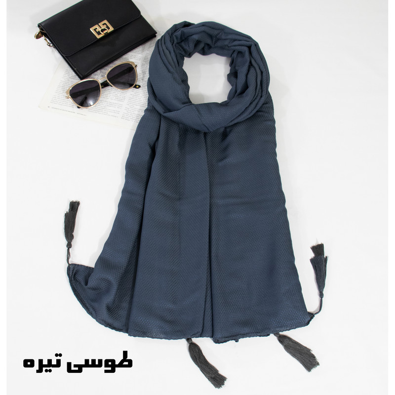 شال زنانه مدل ساده تابستانی منگوله دار خنک کد den-2260