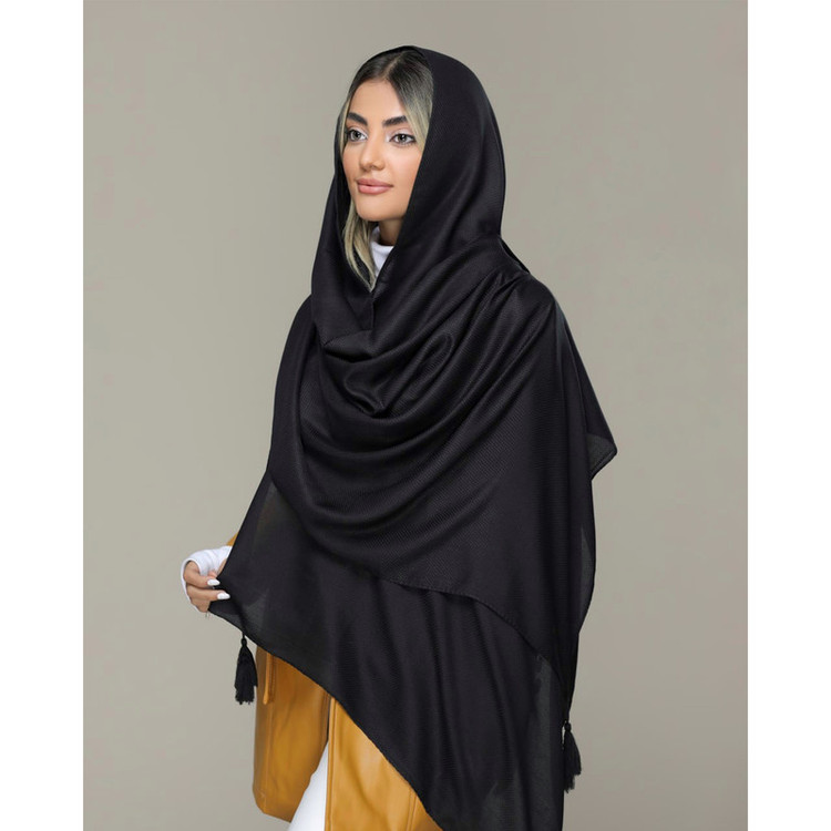 شال زنانه مدل ساده تابستانی منگوله دار خنک کد den-2260