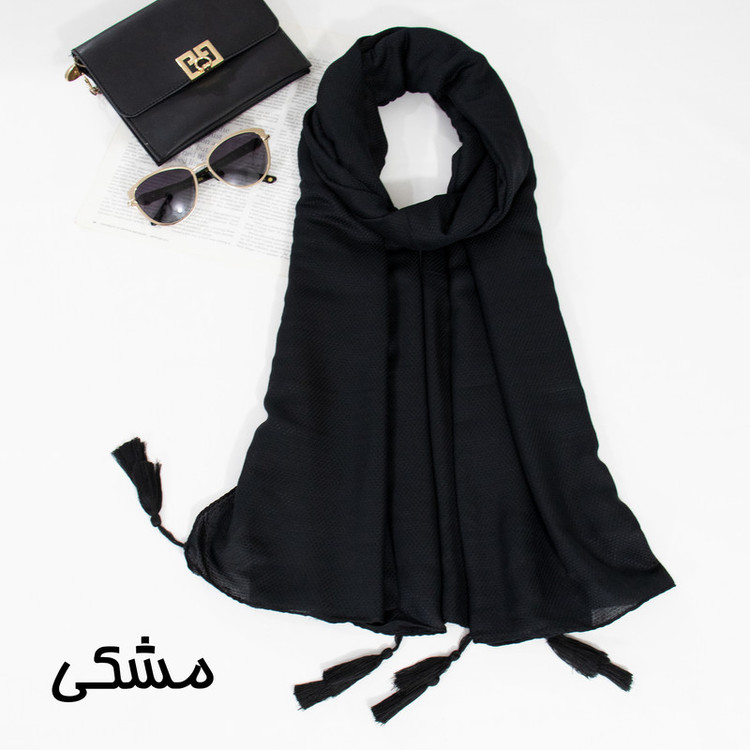 شال زنانه مدل ساده تابستانی منگوله دار خنک کد den-2260