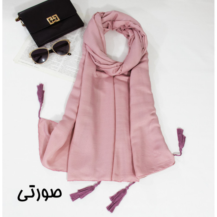 شال زنانه مدل ساده تابستانی منگوله دار خنک کد den-2260