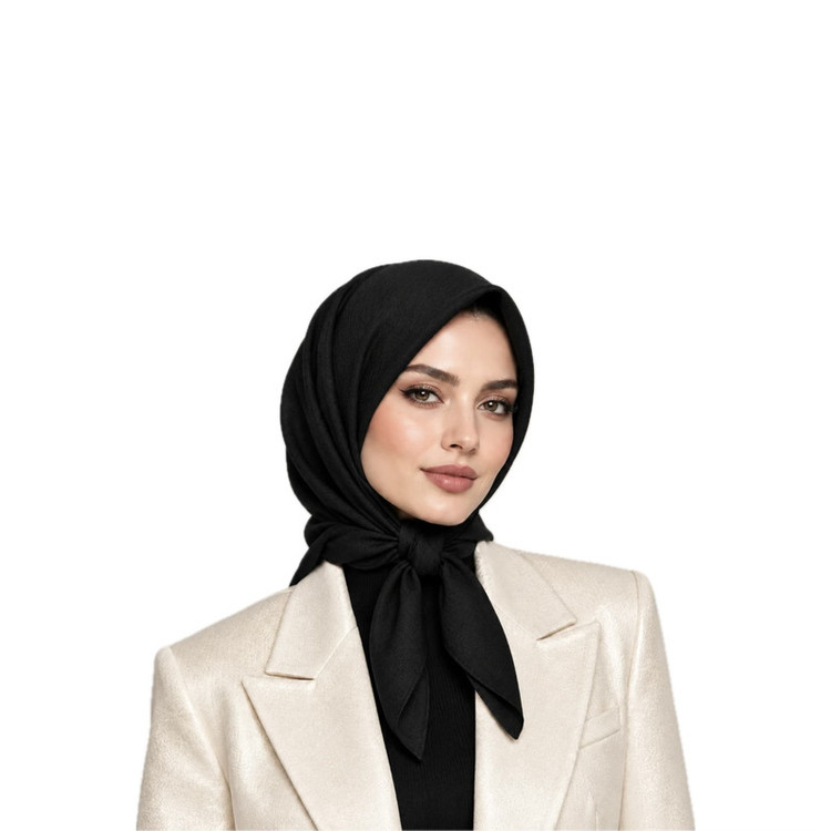روسری زنانه نخی راهراه مدل E700
