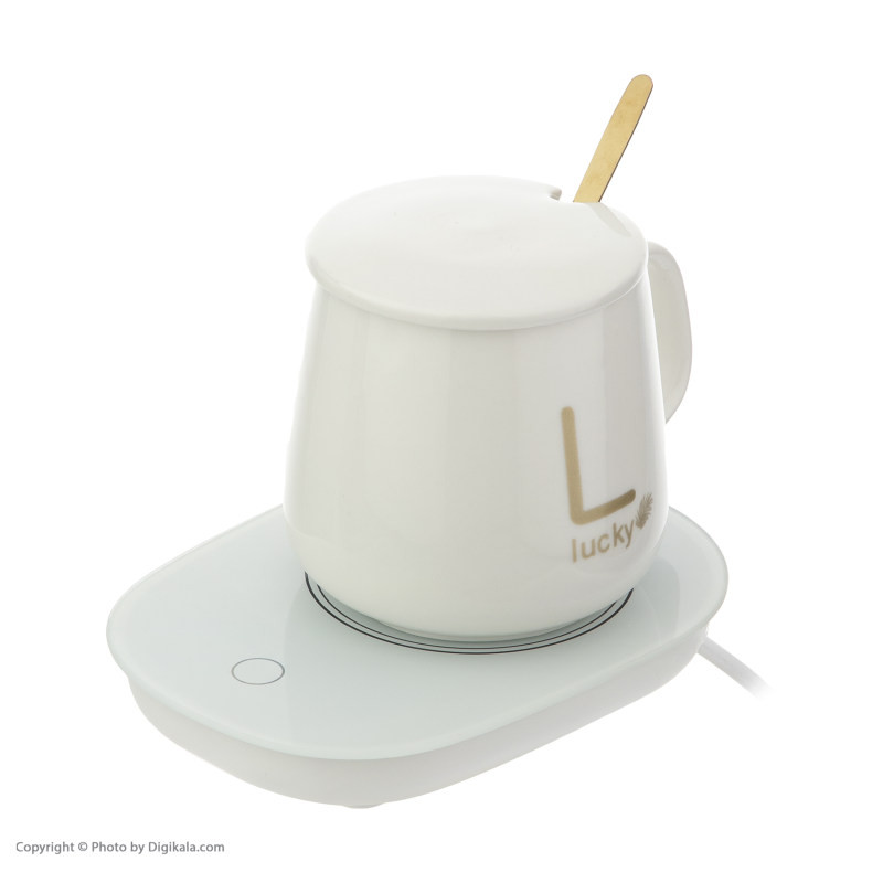 ماگ لاکی مدل Warmer Plus به همراه صفحه گرم کن برقی