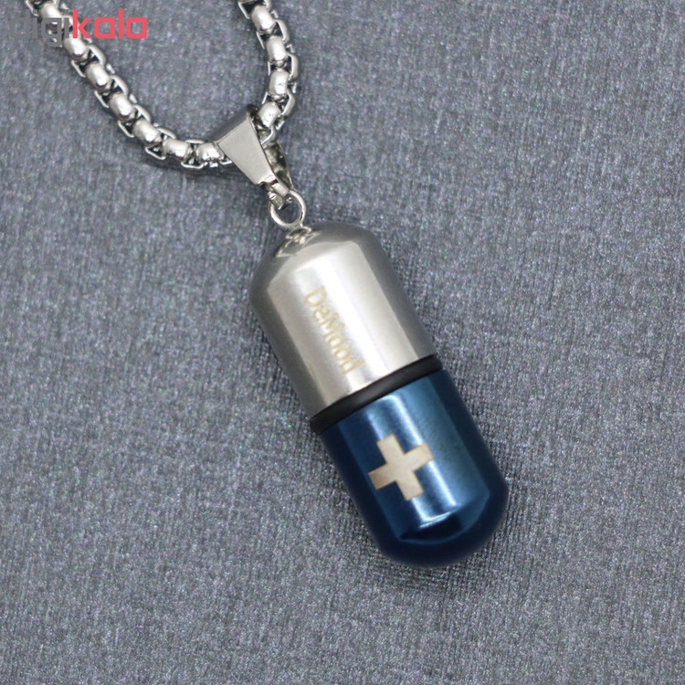 گردنبند مردانه طرح کپسول عشق کد gd02