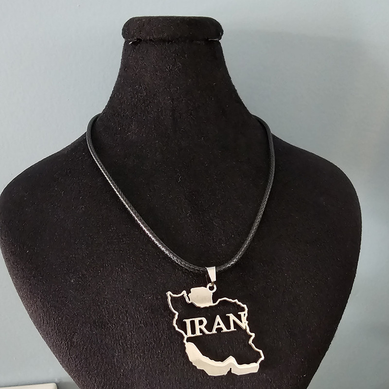 گردنبند مدل نقشه ایران زیبا