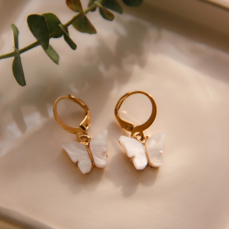 گوشواره دخترانه مدل پروانه ای