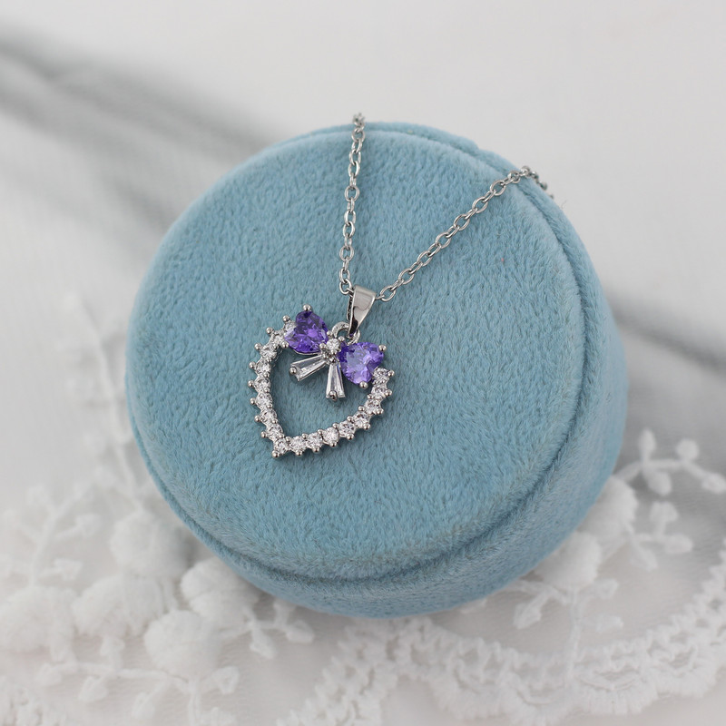 گردنبند زنانه مدل قلب کد AAB675