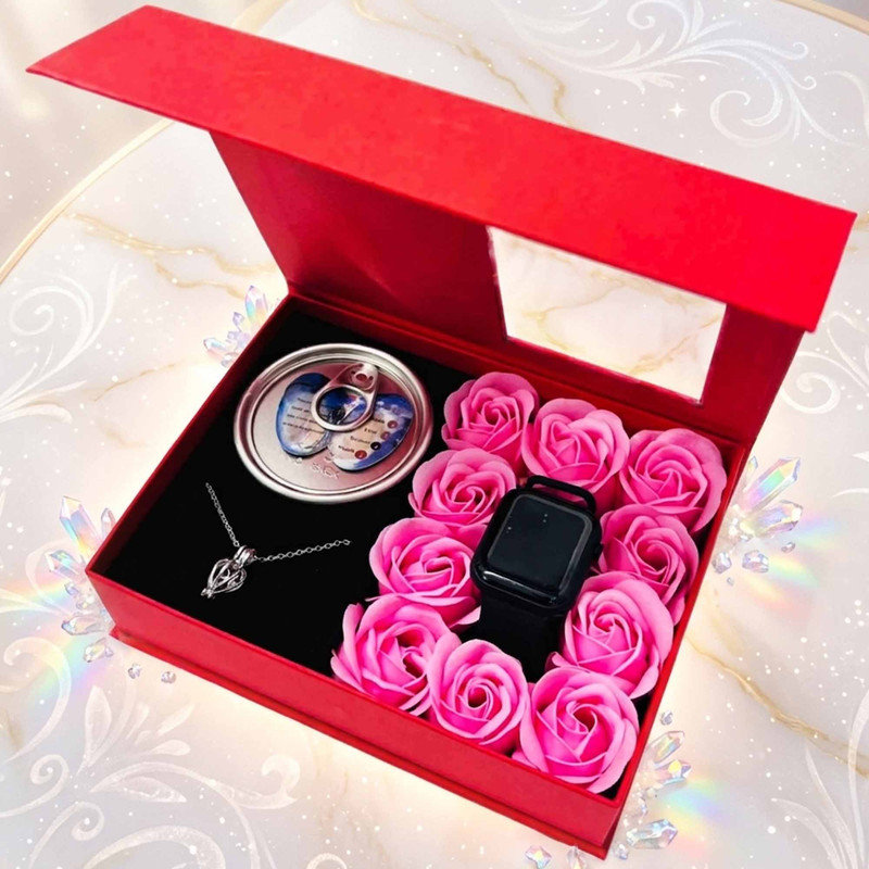 ست هدیه زنانه مدل مروارید طبیعی همراه ساعت دیجیتالی کد 03G