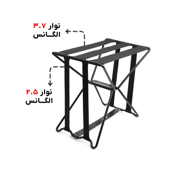صندلی سفری تاشو گرانیت اکوییپمنت مدل el1 ارتفاع پایه 33 سانتی متر بسته چهار عددی