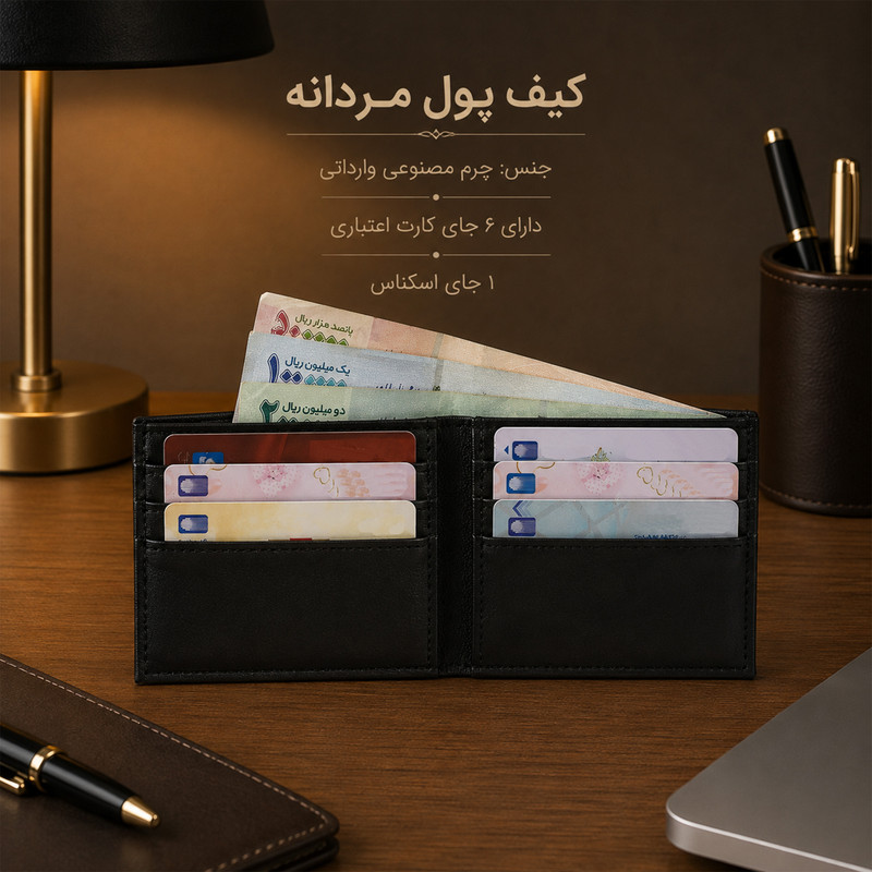 کیف پول مردانه مدل لوکس اسپرت کد K-092