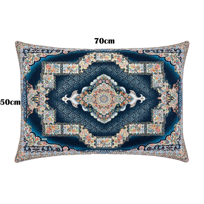 روبالشی مدل مخمل پورشه طرح کتیبه کد ROB-0065 سایز 70*50 سانتی متر بسته دو عددی