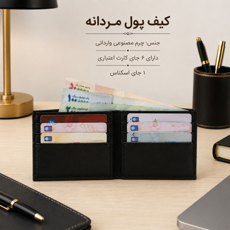 کیف پول مردانه مدل لیزارد کد K-097