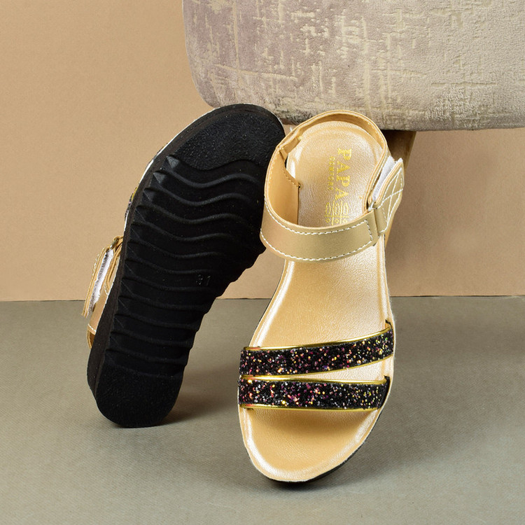 صندل دخترانه پاپا مدل برچسبی النا BK.3500