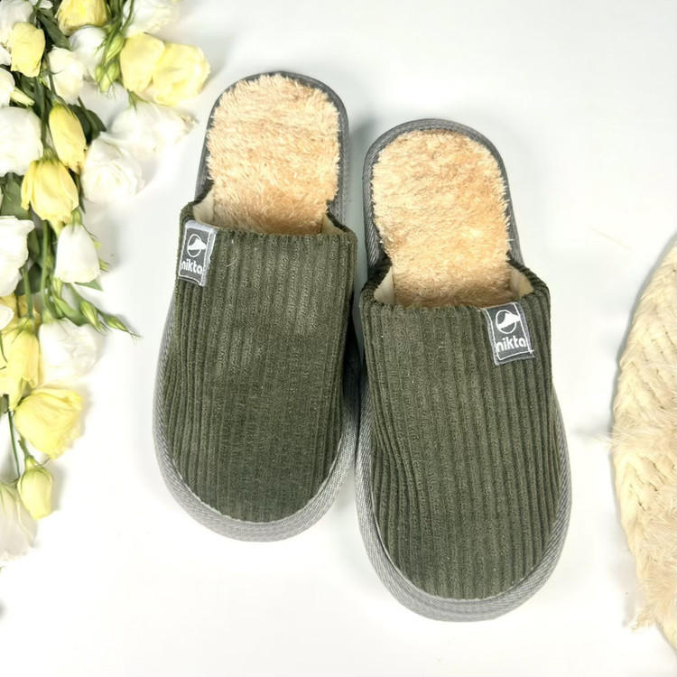 دمپایی حوله ای نیکتا مدل آوا کد Gr-04