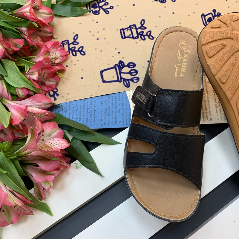 دمپایی زنانه صحرا مدل آدینه کد Bl-01