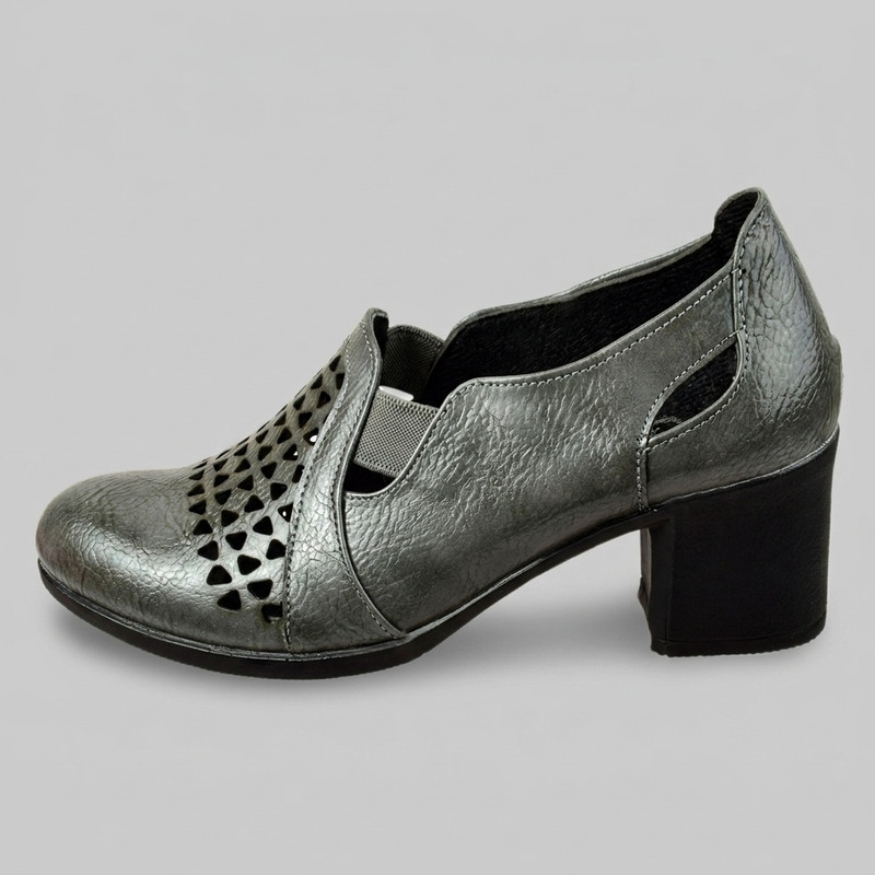 کفش پاشنه‌دار زنانه مدل ماریا تابستانی کد GRY.4190