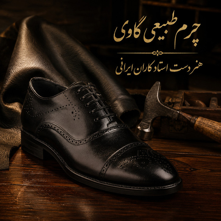 کفش رسمی مردانه سی پی اس مدل چرم طبیعی کد BK.6161