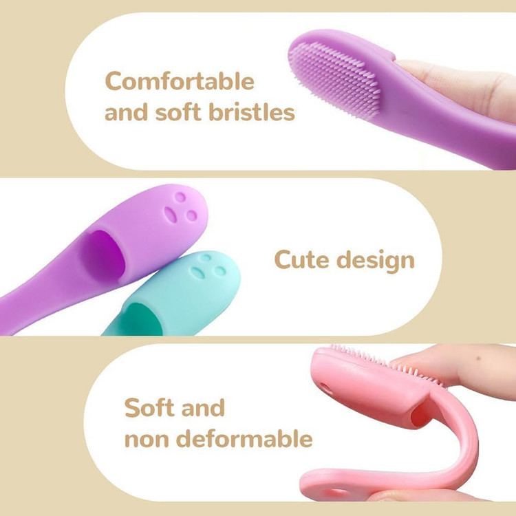 مسواک انگشتی سگ و گربه مدل Soft Brush سیلیکونی