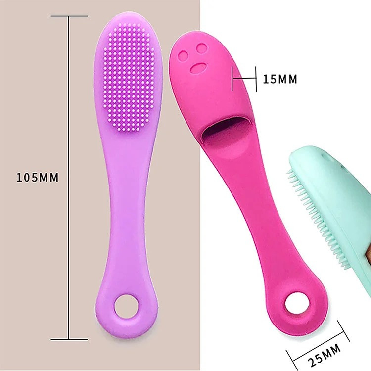 مسواک انگشتی سگ و گربه مدل Soft Brush سیلیکونی بسته 12 عددی