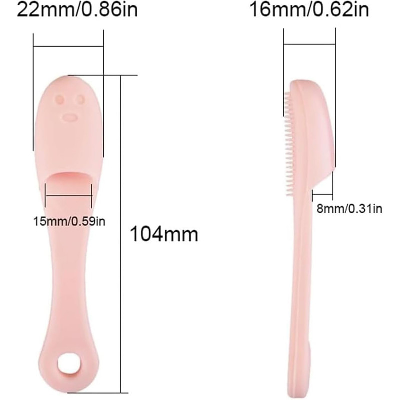 مسواک انگشتی سگ و گربه مدل Soft Brush بسته 4 عددی