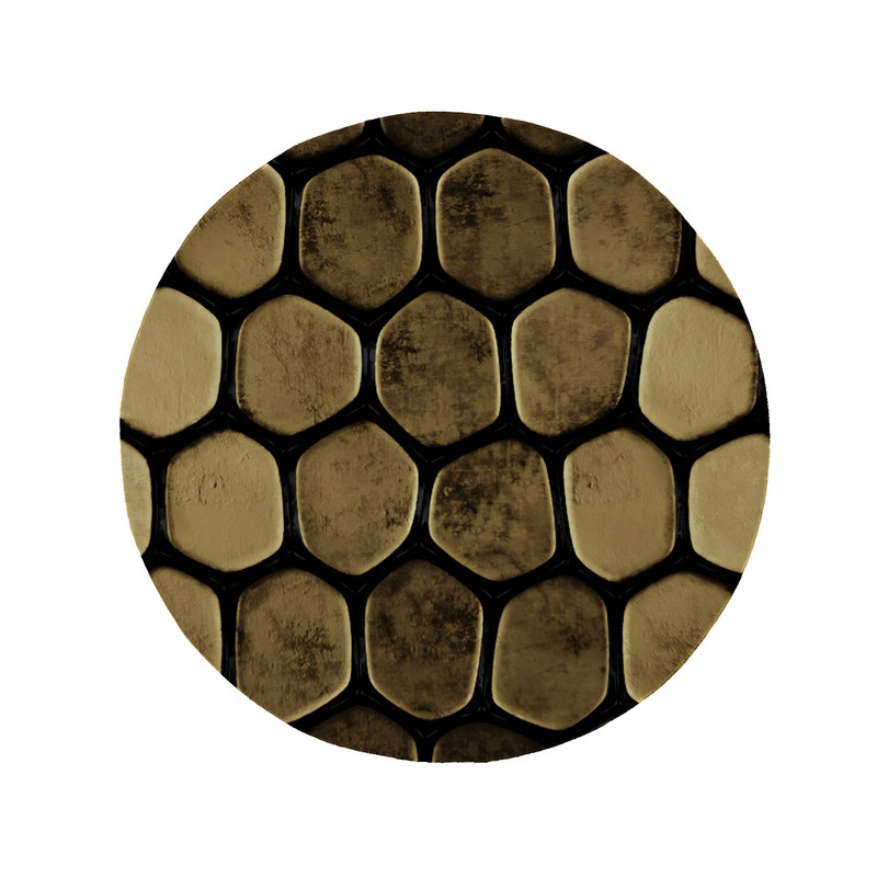 پادری مدل دایره طرح کلاسیک کد 8838 سایز 90 × 90 سانتی متر