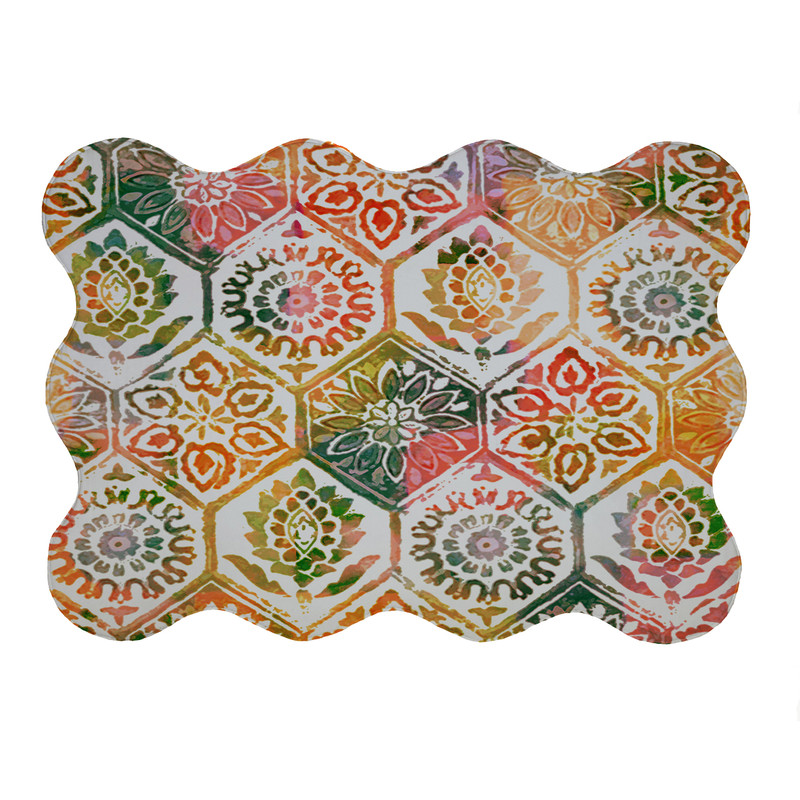 پادری مدل دالبر طرح کلاسیک کد 6286 سایز 80x110 سانتی متر