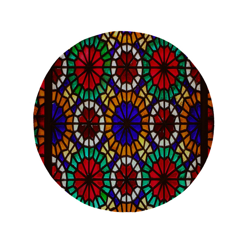 پادری مدل دایره طرح سنتی کد 5306 سایز 90 × 90 سانتی متر