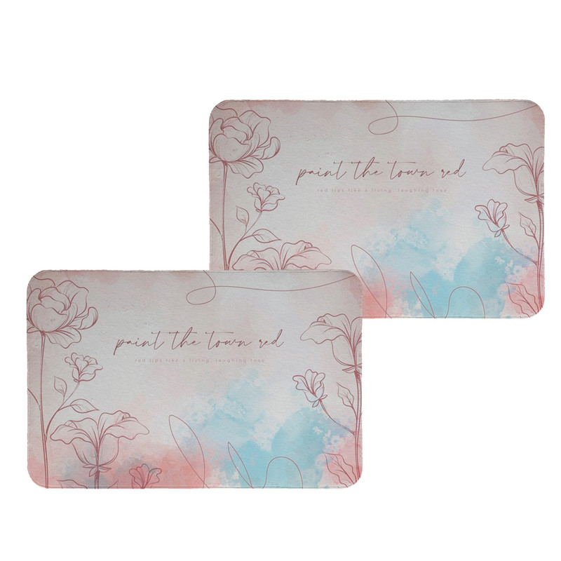 زیربشقابی طرح گل کد 8065 مجموعه 2 عددی