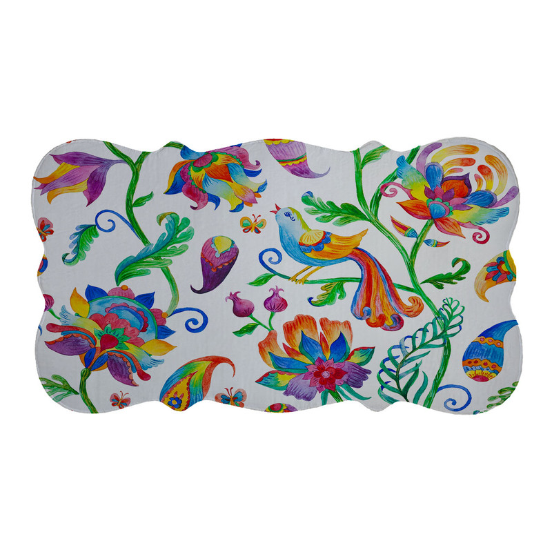 پادری مدل دالبر طرح گل کد 6116 سایز 110×60 سانتی متر