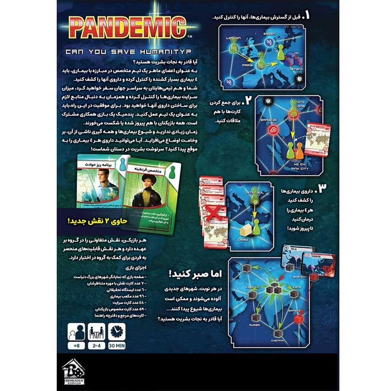 بازی فکری مدل پندمیک Pandemic