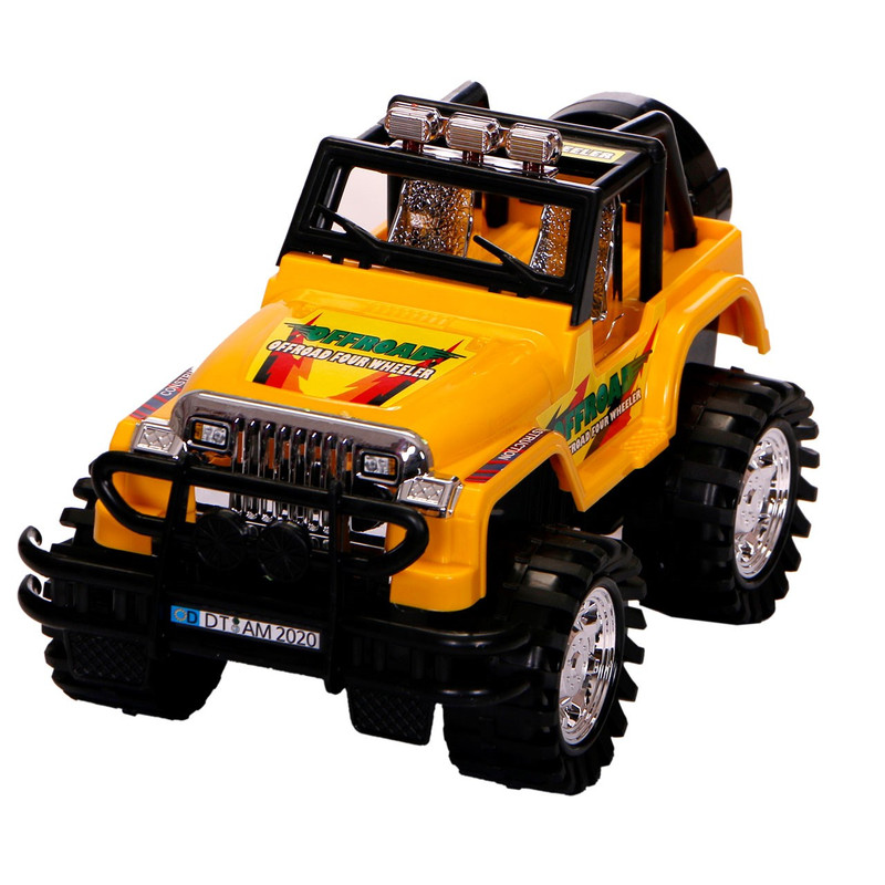 ماشین بازی درج مدل Jeep طرح YELLOW OFFROAD