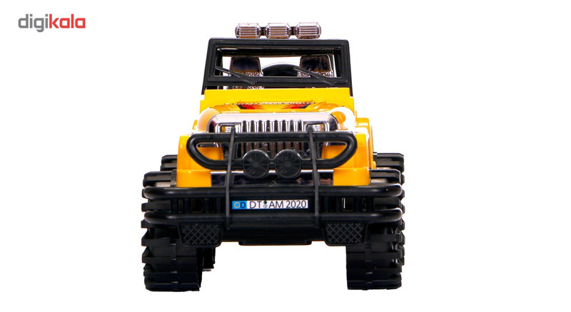 ماشین بازی درج مدل Jeep طرح YELLOW OFFROAD