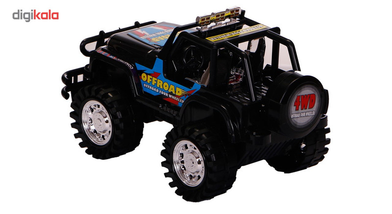 ماشین بازی درج مدل Jeep طرح BLACK OFFROAD