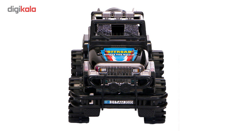ماشین بازی درج مدل Jeep طرح BLACK OFFROAD