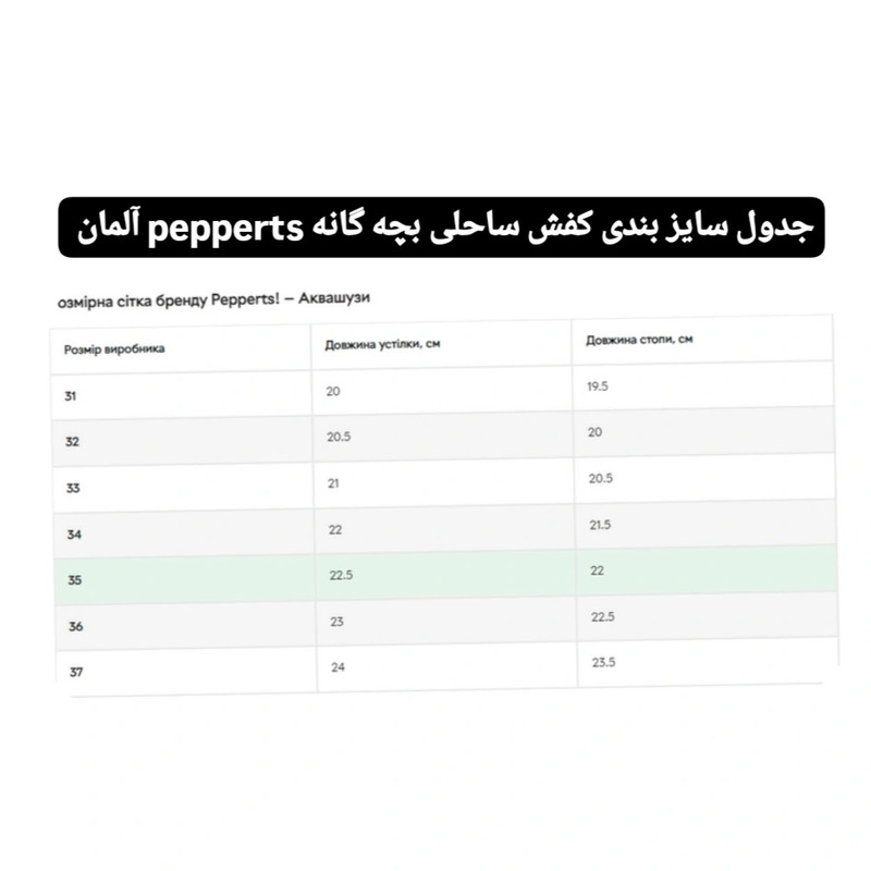 کفش ساحلی بچگانه پیپرتس مدل Pe 19543742