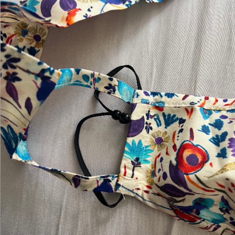 ماسک پارچه ای دو لایه آی ام مدل هدبندی بسته 2 عددی