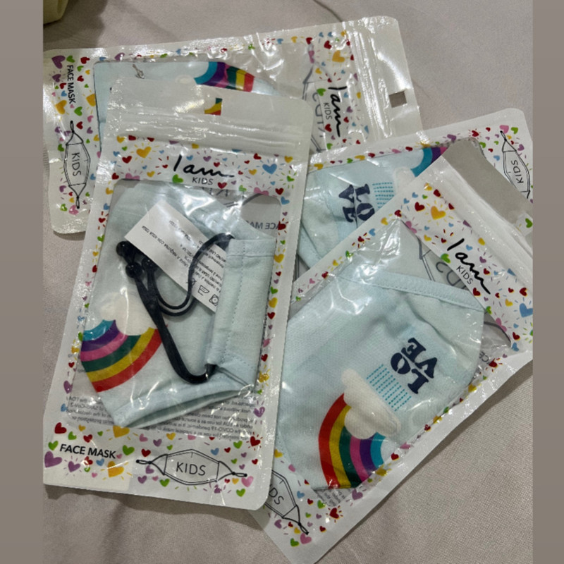 ماسک پارچه ای بچگانه آی ام مدل Lo20 بسته 4 عددی