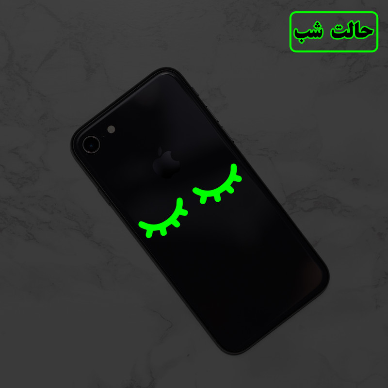 استیکر لپ تاپ مدل شب نما طرح پلک کد CK بسته چهار عددی