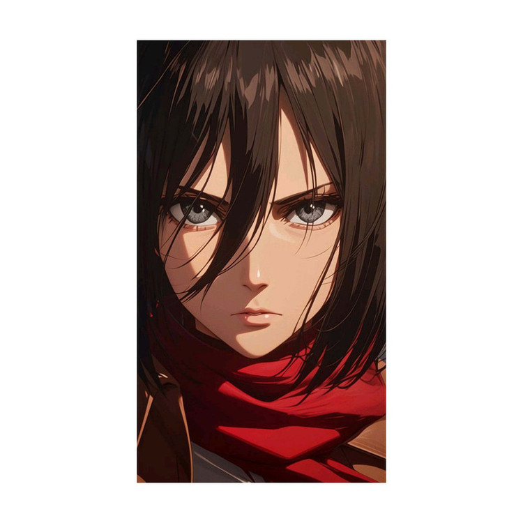 استیکر لپ تاپ و موبایل مدل انیمه طرح حمله به تایتان میکاسا آکرمن Attack on Titan Mikasa Ackerman کد 4620