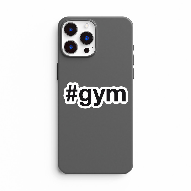 استیکر لپ تاپ و موبایل بووم طرح نوشته مدل gym کد BG32