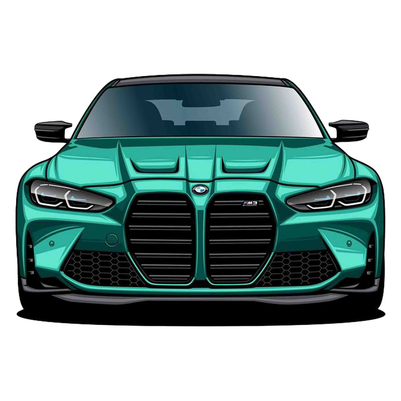 استیکر لپ تاپ مدل BMW کد 567