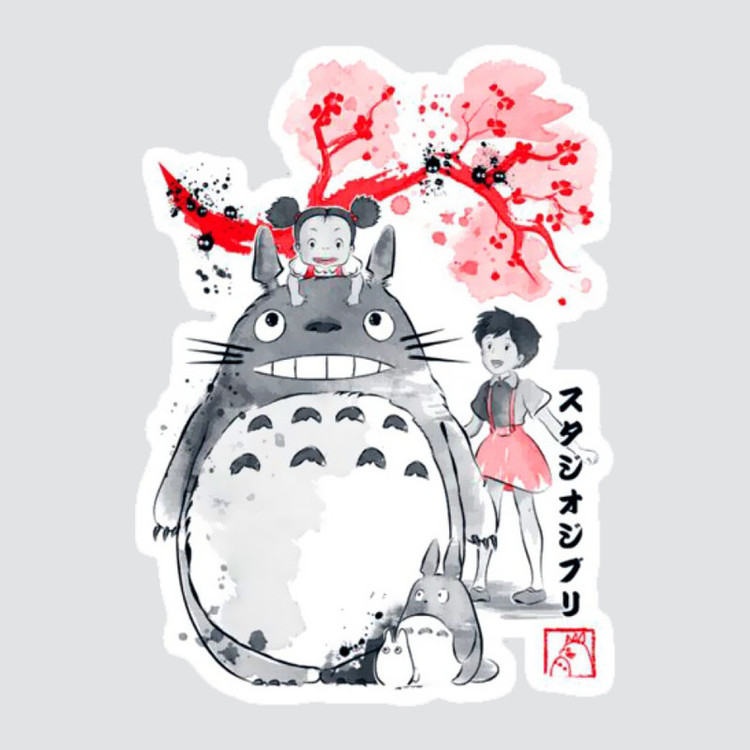 استیکر لپ تاپ پیکسل میکسل مدل انیمه میازاکی totoro