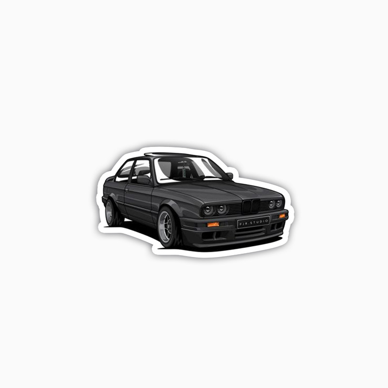 استیکر لپ تاپ و موبایل بووم طرح ماشین مدل BMW Classic کد KT82