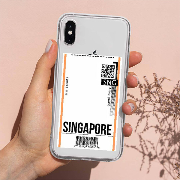 استیکر لپ تاپ مارکت میکس طرح تیکت سنگاپور Singapore ticket کد 1127MMIX